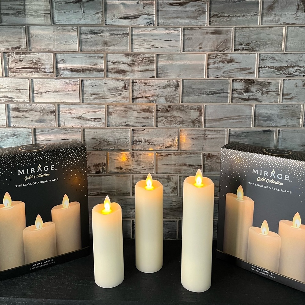 Two sets Flameless candles